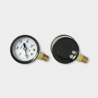 40mm van de Maat 250 Bar van de Nutsdruk van het het Staalgeval de Manometer van Hydronic