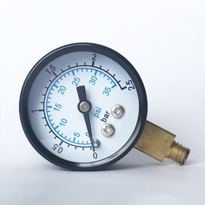 35mm Radiale Drukmaat 2,5 Barmessing Nat gemaakte Industriële Manometer