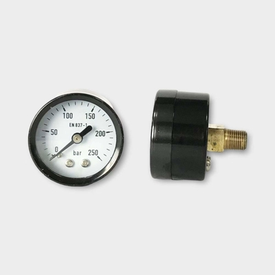 40mm van de Maat 250 Bar van de Nutsdruk van het het Staalgeval de Manometer van Hydronic