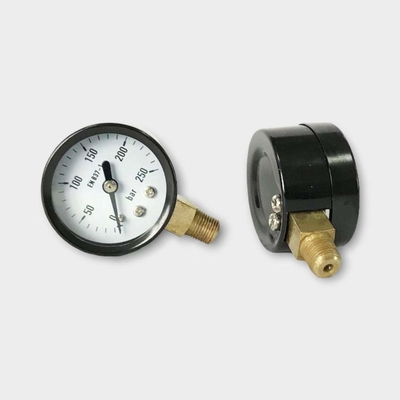 40mm van de Maat 250 Bar van de Nutsdruk van het het Staalgeval de Manometer van Hydronic