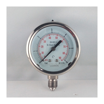 RVS Bourdonbuis Manometer 6 Inch 150mm