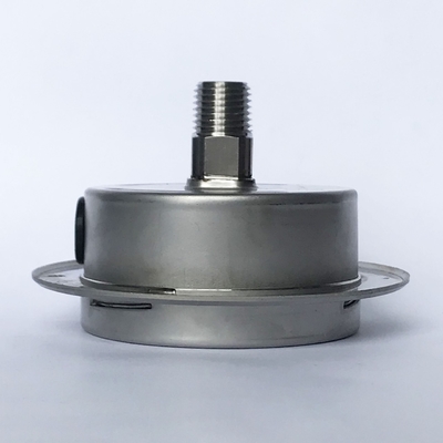 G1/4 SS 304 Maat van de 6 Bardruk 63mm het Siliconeolie van KL 1,6 - gevulde Manometer