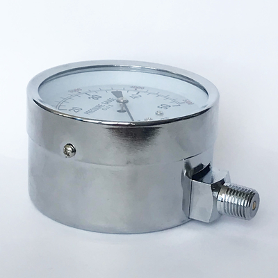 80mm 5000 MmAq plateerde de Radiale Drukmaat Chrome de Dubbele Maat van de Schaaldruk