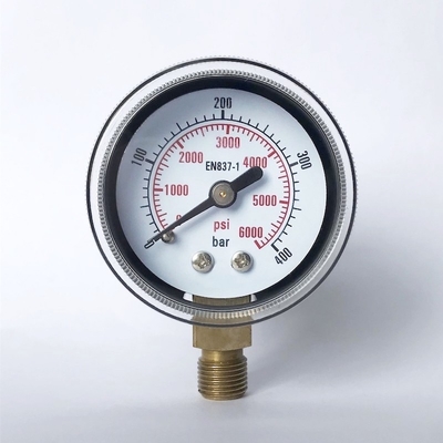 ABS de Gevalbodem zet Drukmaat 40mm 400 op Bar Industriële Manometer